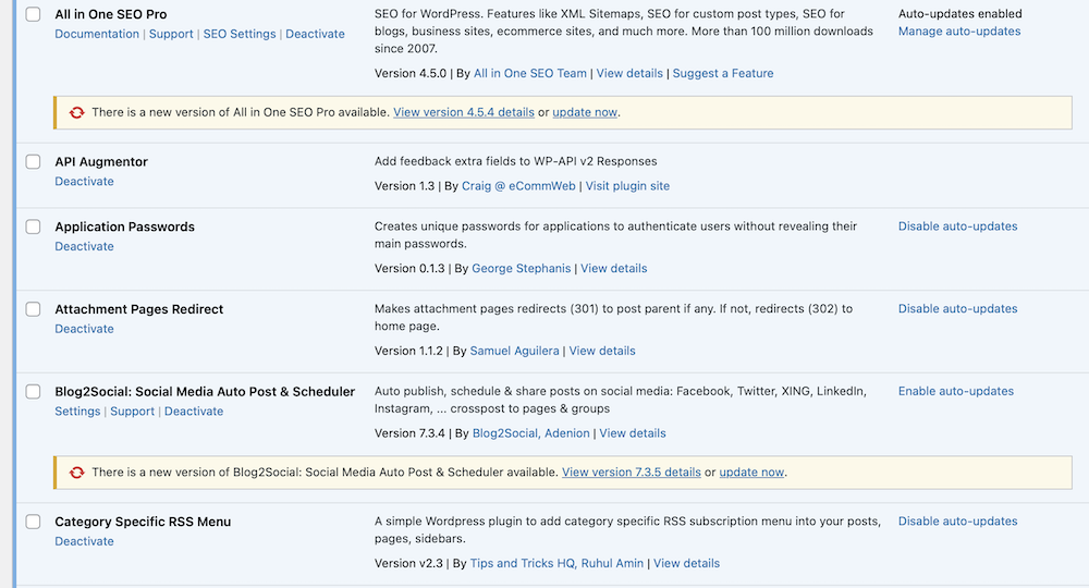 Plugin Updates and Health Checks of Your Website